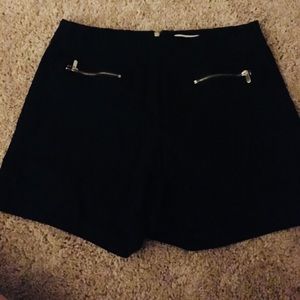 Black high waisted shorts